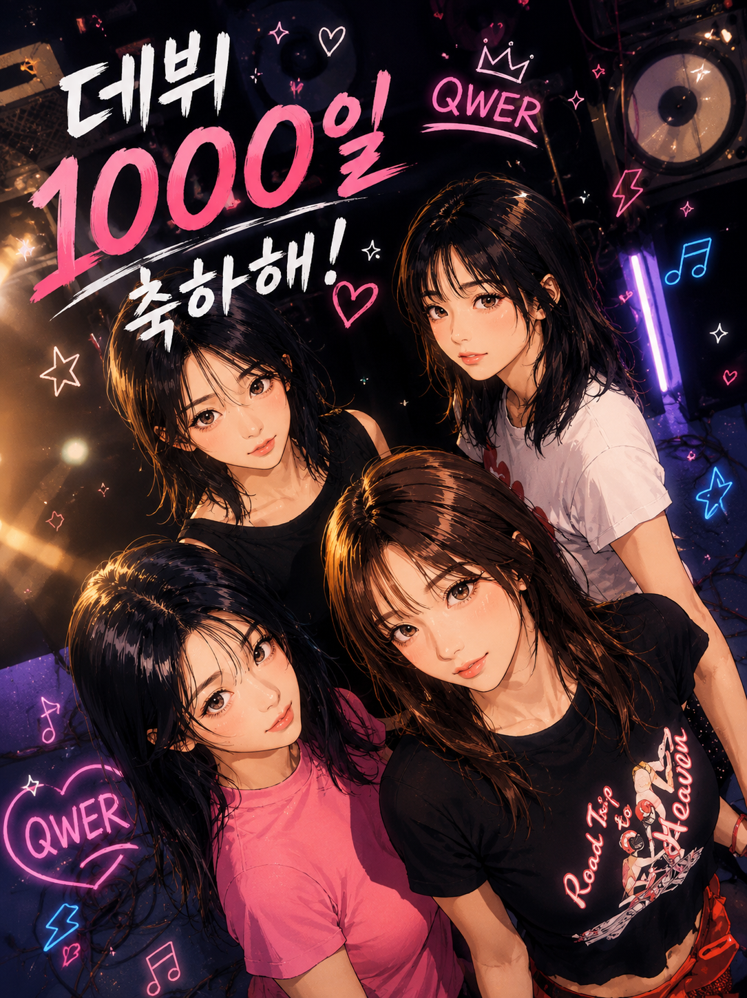 QWER 데뷔 1000일 축하해~!