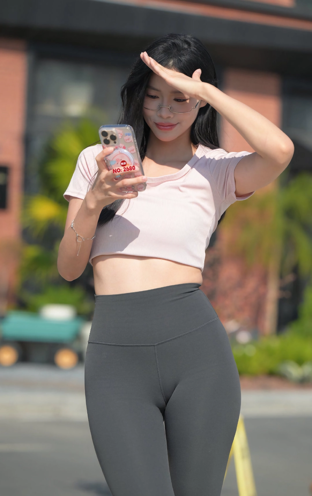 레깅스 잘 어울리네