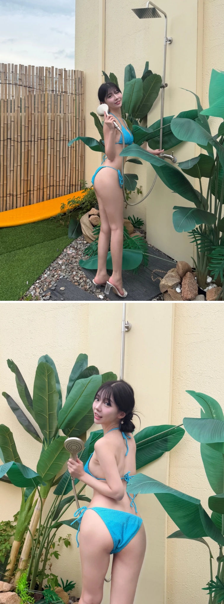 새로 산 비키니 보여주는 누나