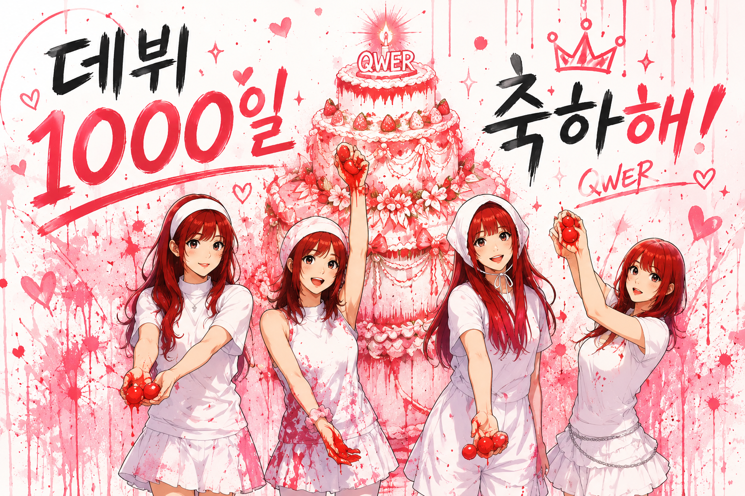 QWER 데뷔 1000일 축하해~!