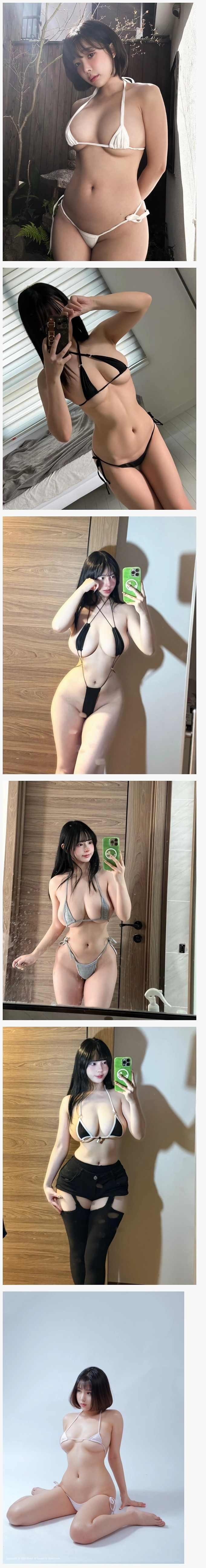 꼭지랑 구멍만 가리는 수준이라는 마이크로 비키니