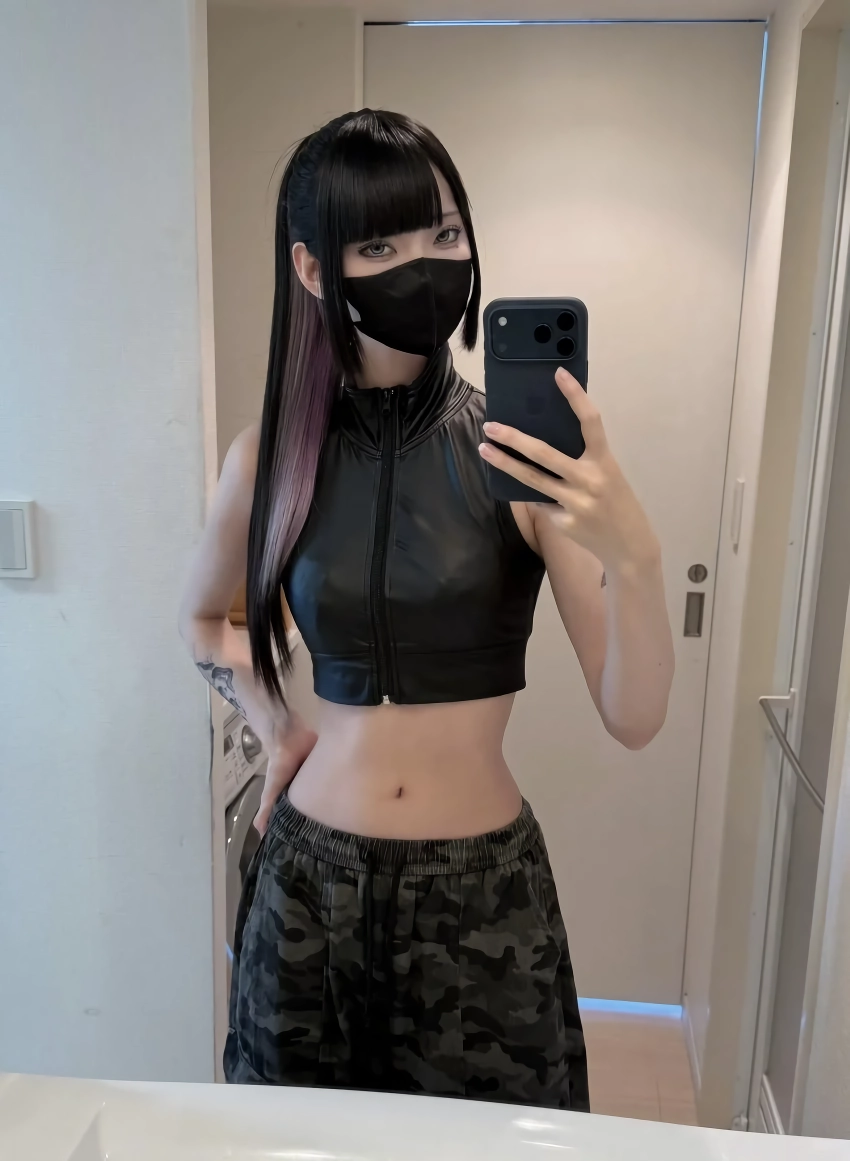 172cm 흑장발 슬랜더 멘헤라녀