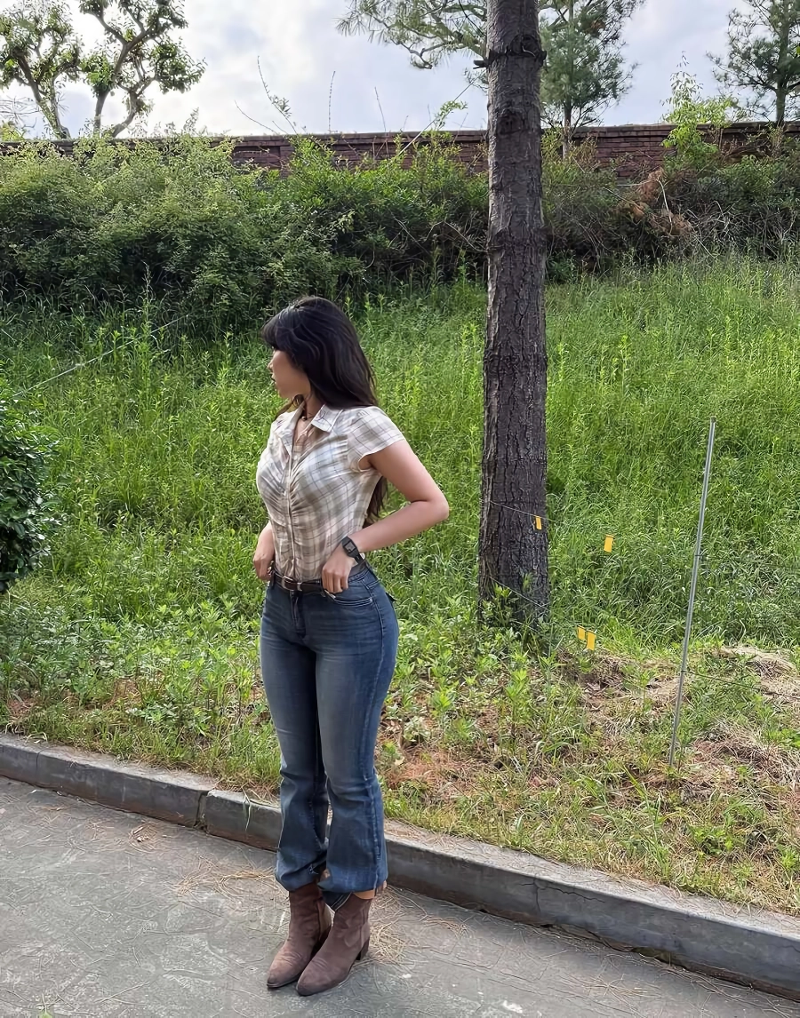 하체비만녀 개지리는 청바지 핏