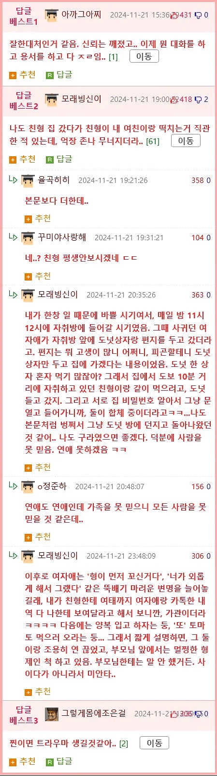 여친이 ㄸㅓㄱ치는거 직관한 디시인 jpg.