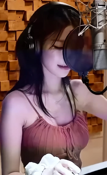 녹음중인 막내 프로미스나인 백지헌 민소매 가슴골