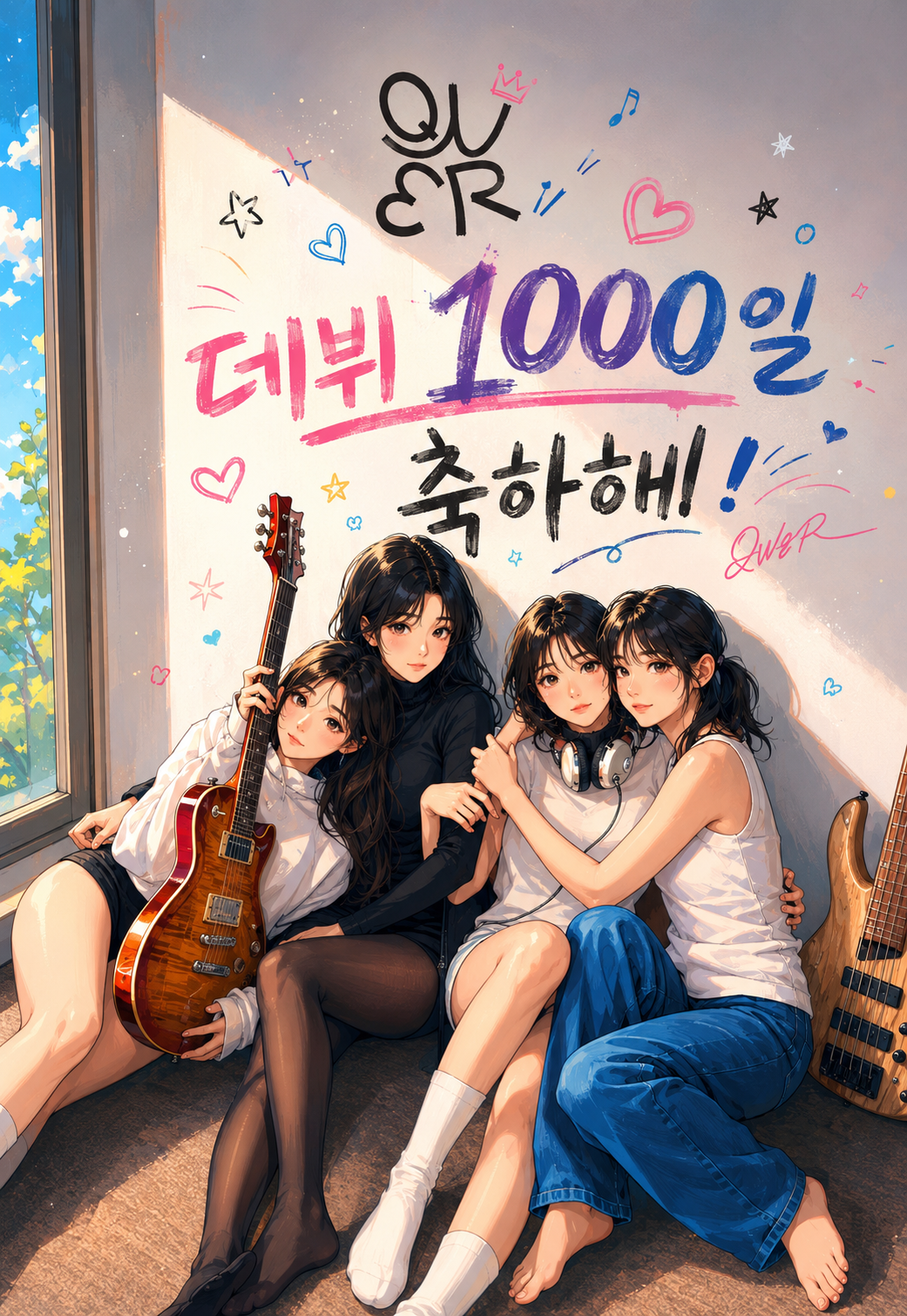 QWER 데뷔 1000일 축하해~!