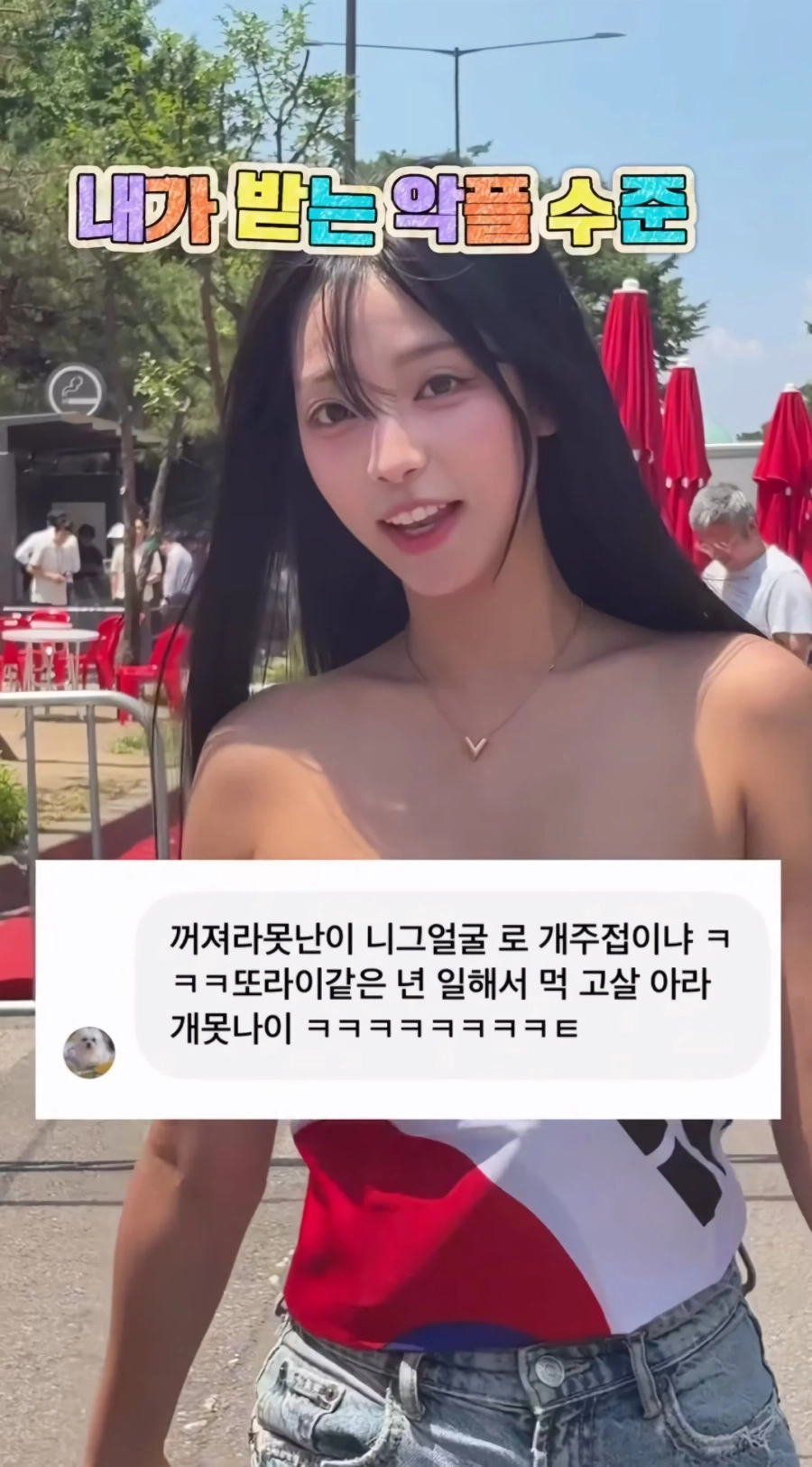 광화문 응원녀 악플 수준