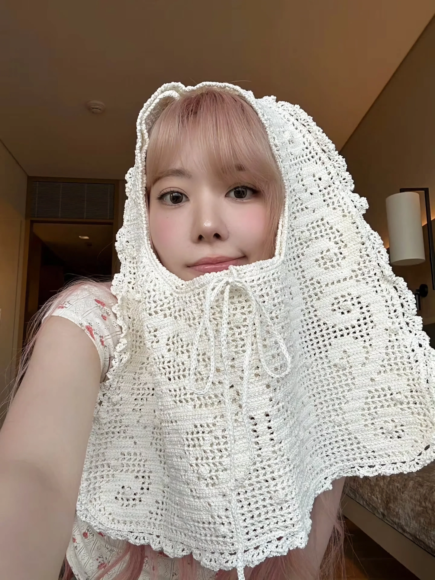 르세라핌 사쿠라가 뜨개질로 직접 만든 가방 퀄리티