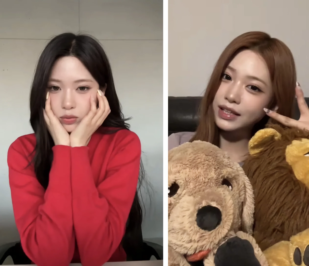 리센느 제나 젖살 빠지기 전후.jpg