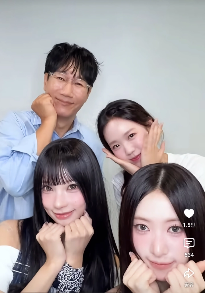 리센느 지석진, 지예은과 챌린지 찍음