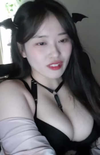 소람잉 며며 악마 바니걸 코스프레 가슴골 검스 허벅지