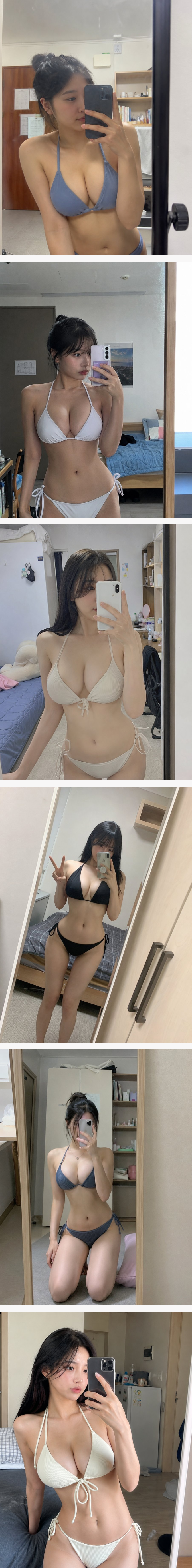 역대급 몸매 자랑하는 자취녀들 셀카