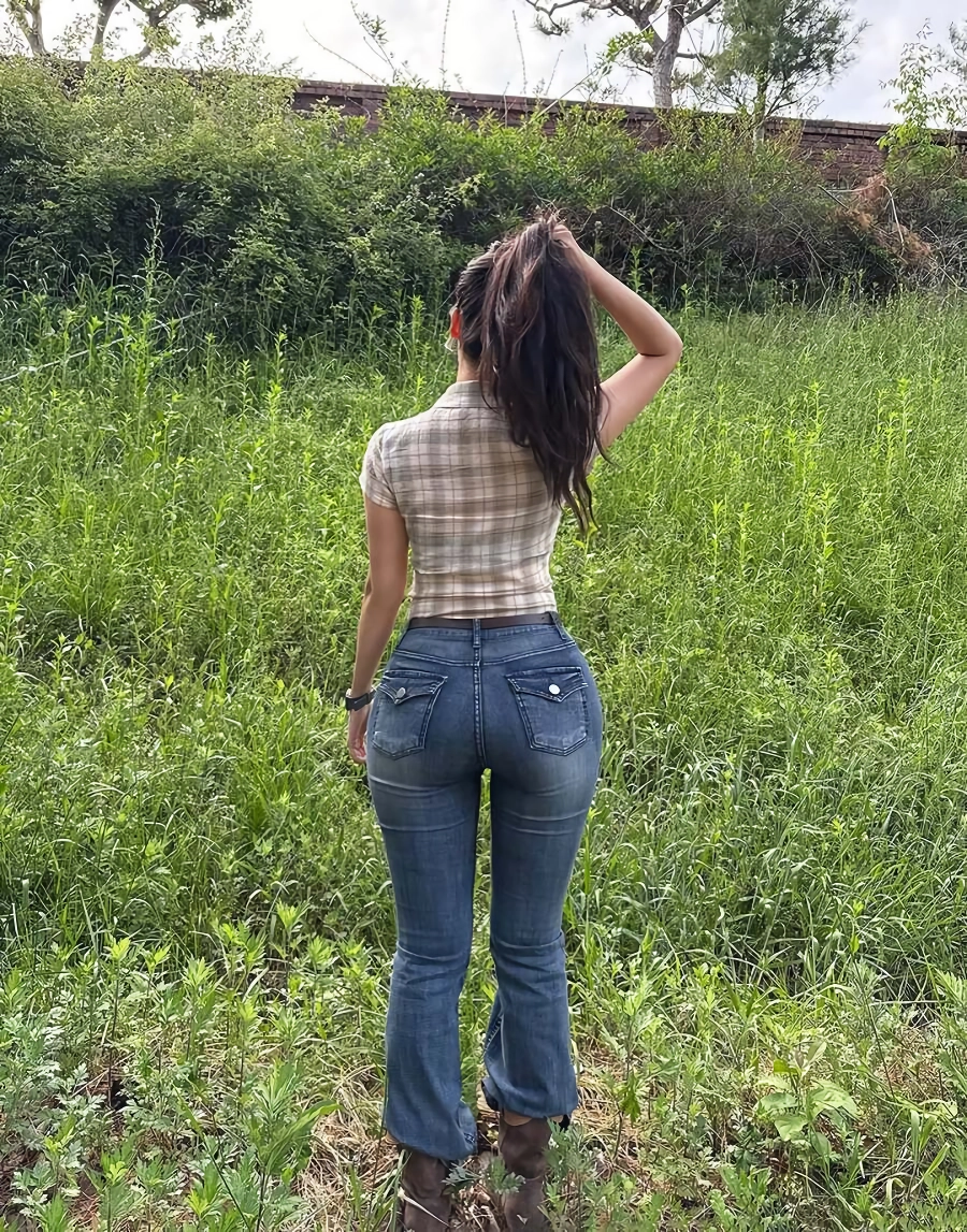 하체비만녀 개지리는 청바지 핏