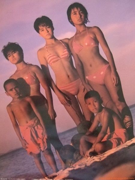 [일본]소녀대 수영복 사진! 젊은 시절의 귀여움이 매력적이다!