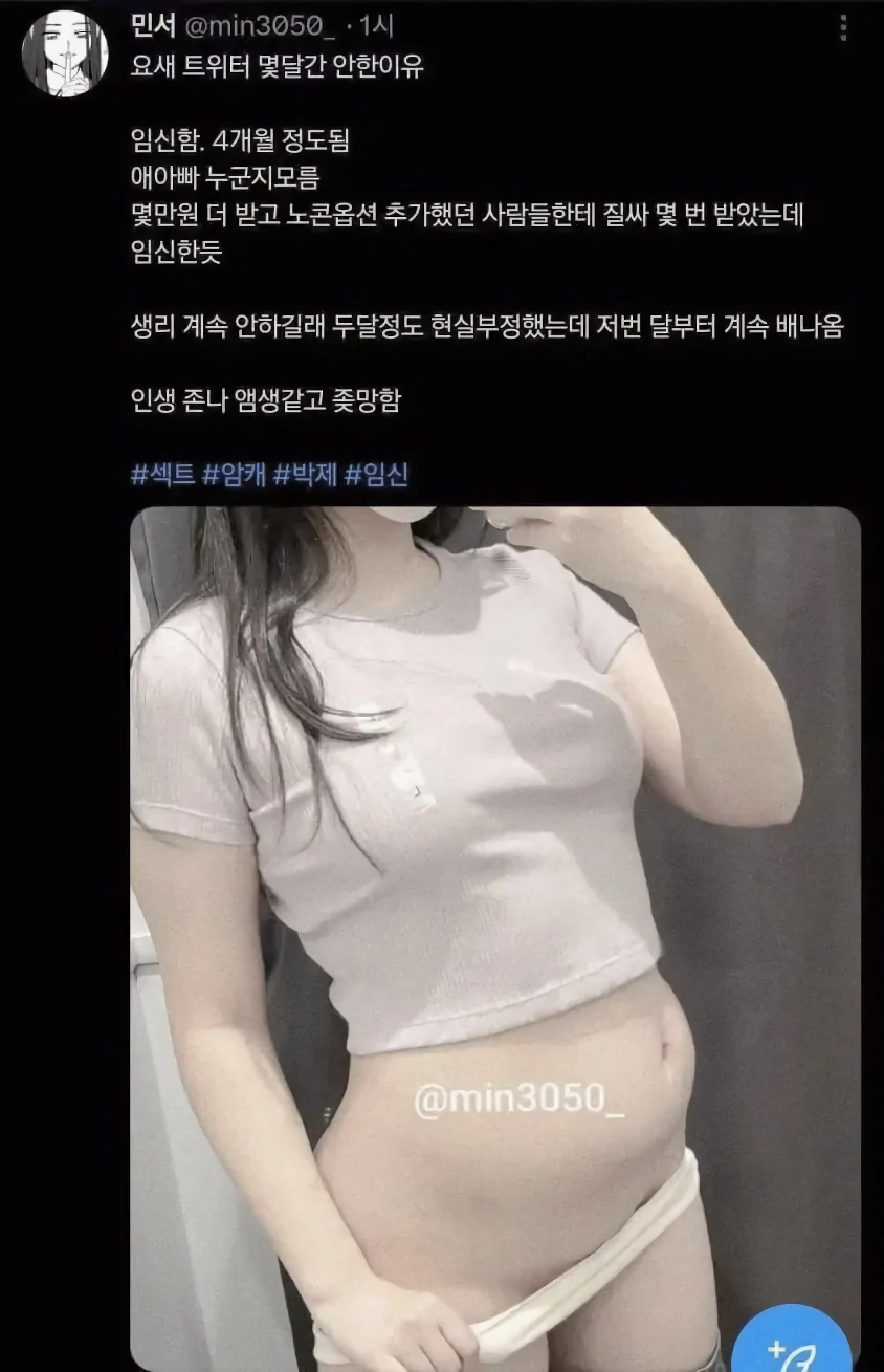 섹트녀바 몇달 동안 트위터 안한 이유
