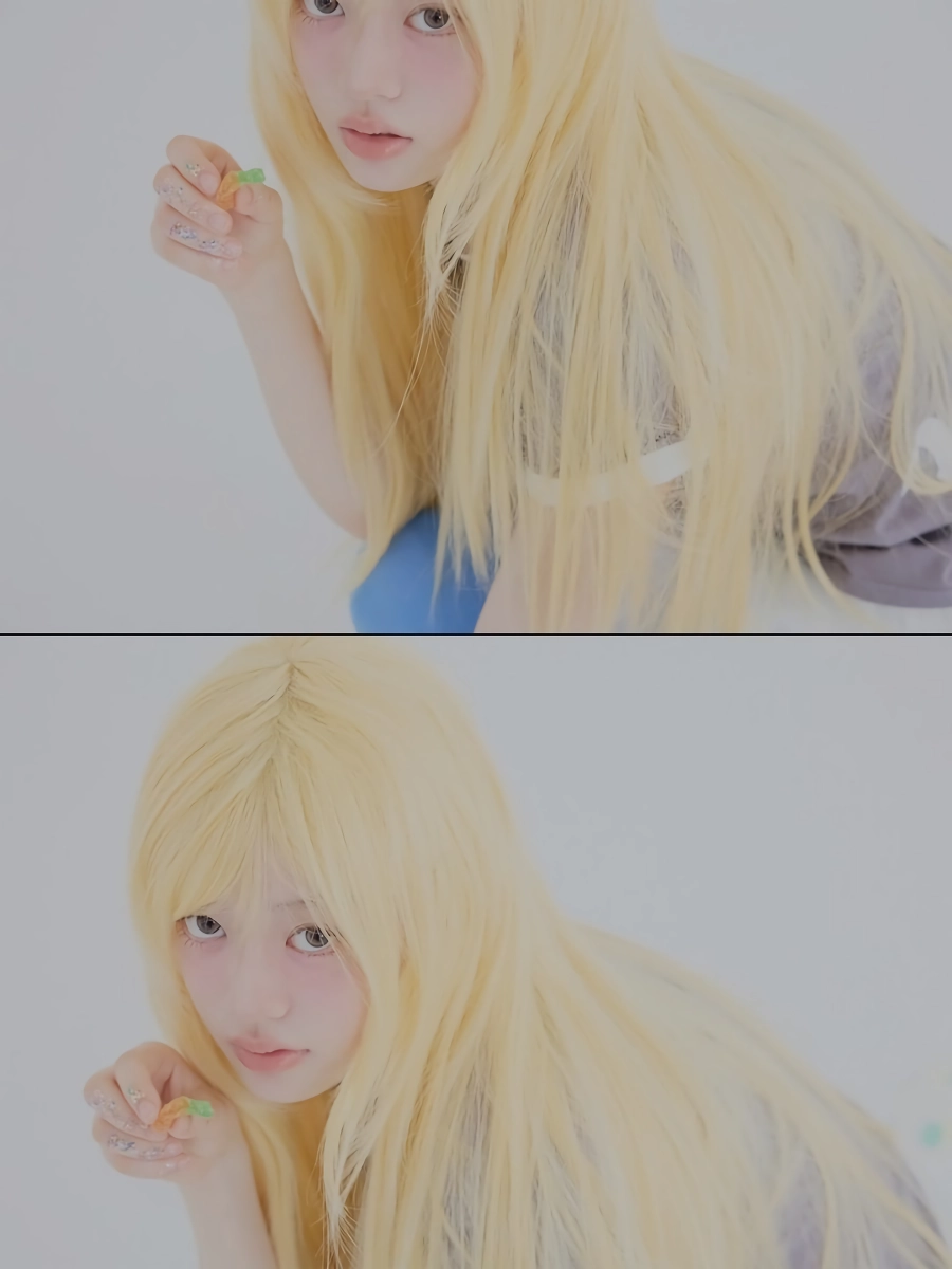 금발로 파격변신한 아일릿 민주