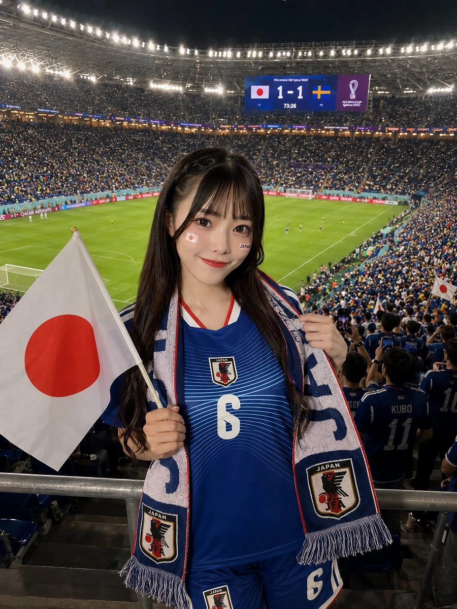 가슴의 힘으로 전력 응원하고 싶다는 일본 여자