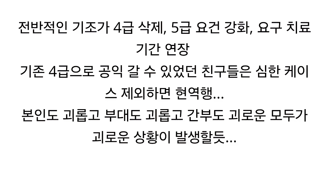 병무청, 정신과 사회복무 OR 면제 더욱 엄격하게 바꾼다