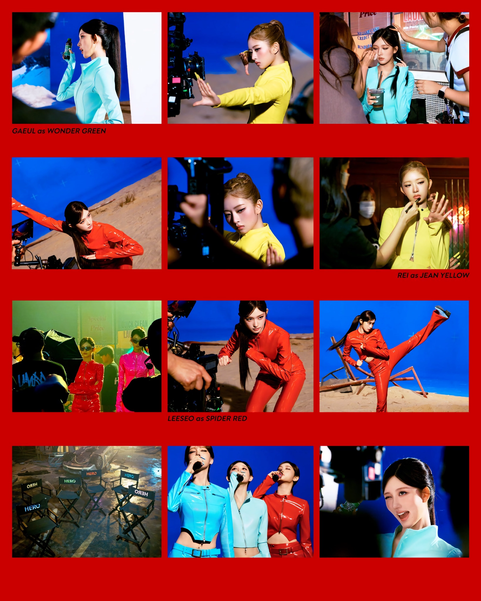 아이브 IVE EP Looks Can Kill ”HERO ON SET” Concept Photo