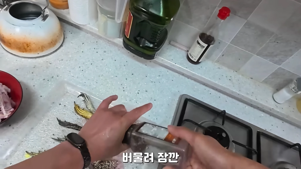 황소개구리 잡아다가 튀겨먹기(12)