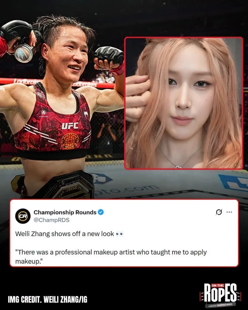 k-화장 한 ufc 여자 챔피언
