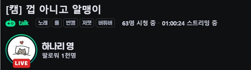 가슴 묵직한 치지직 여캠 발견