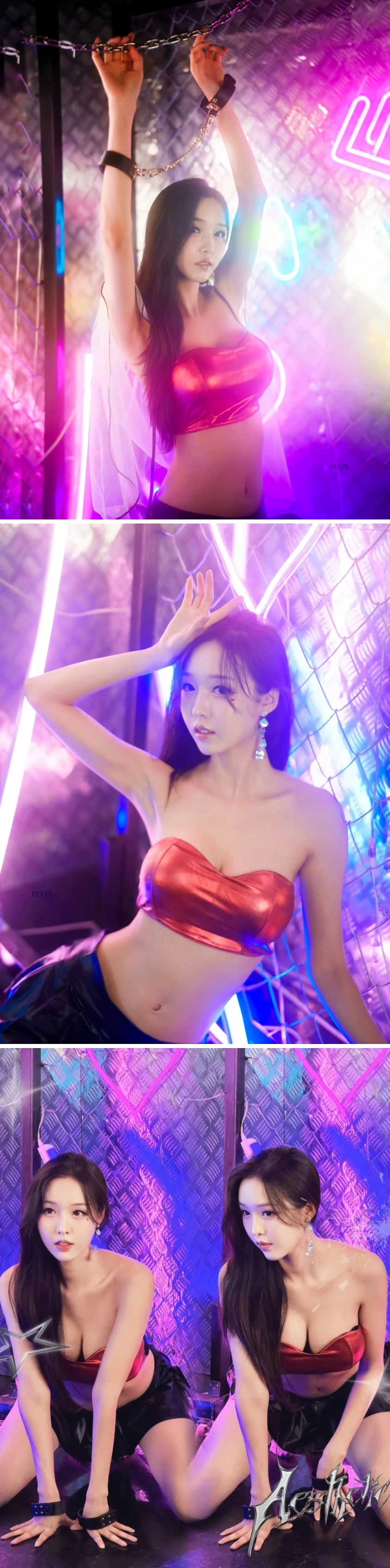 레이싱 모델도 이런 컨셉 화보 찍는 구나