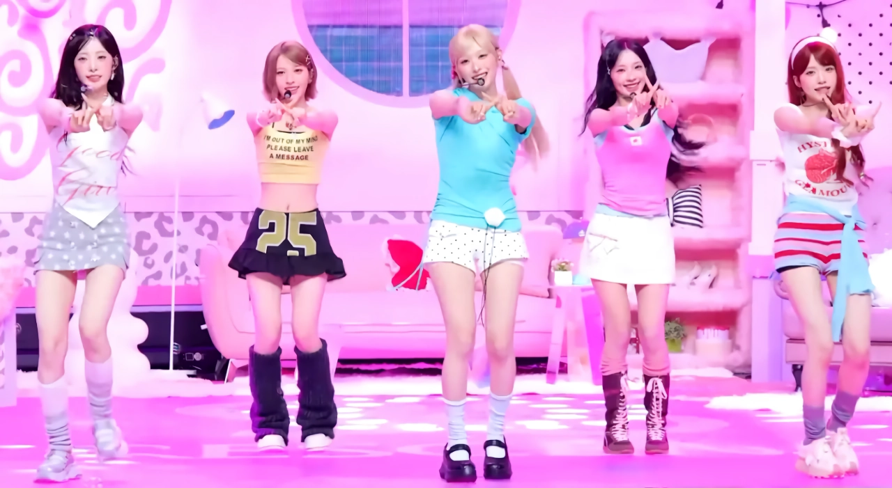 리센느 제나 프리티걸 안무에서 혼자 다른 부분