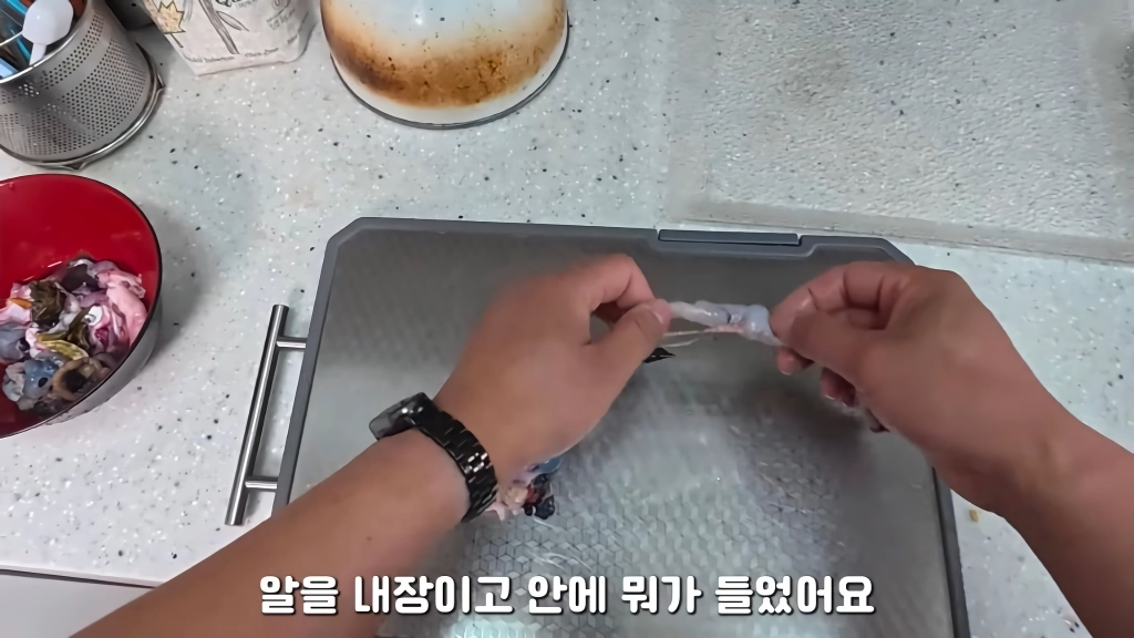 황소개구리 잡아다가 튀겨먹기(12)