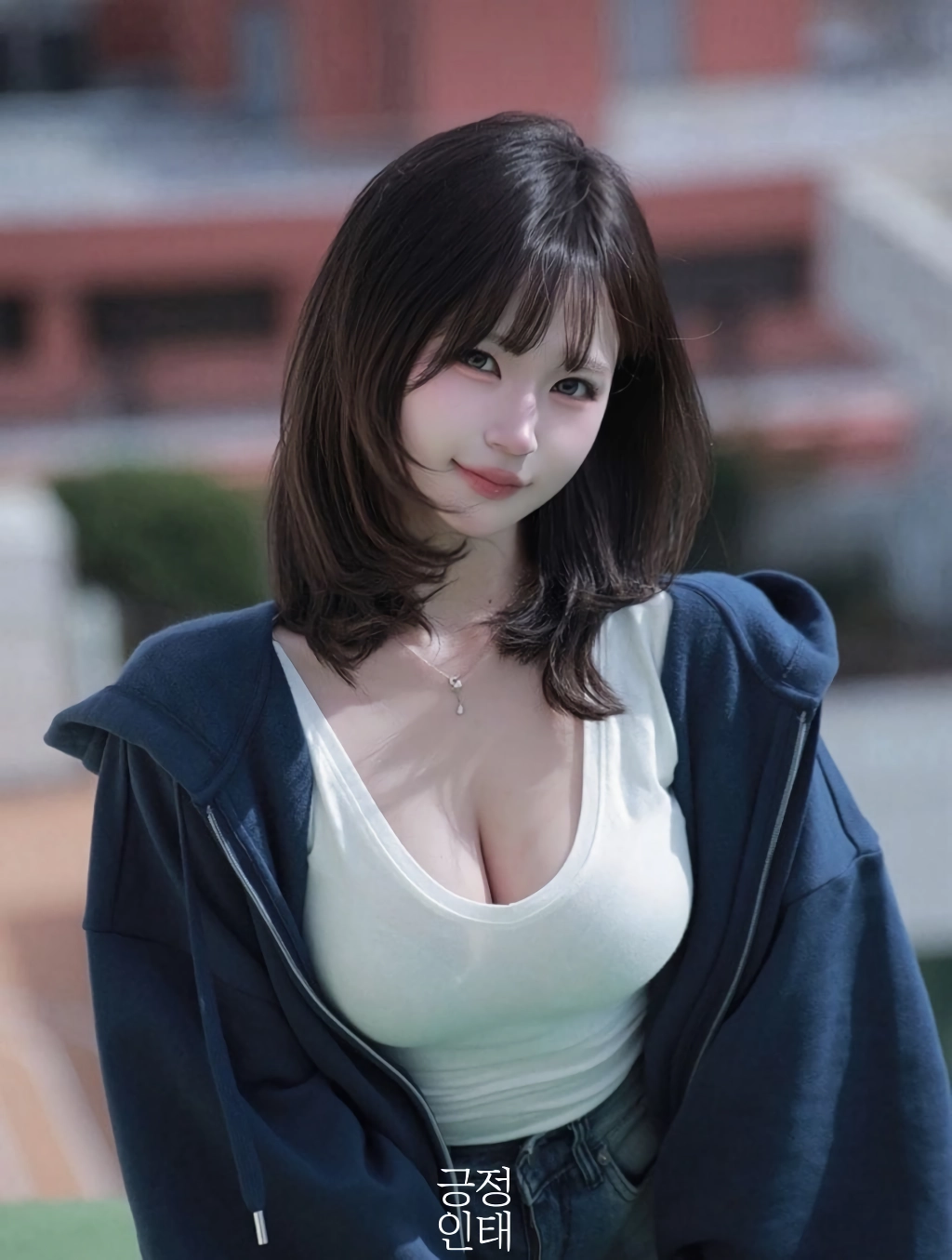 흰티 부각되는 섹밍
