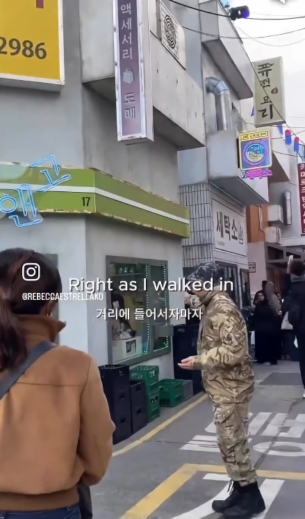 영국 금발 백인 여신과 함께 런던 콜옵 한국거리 팝업가보기.