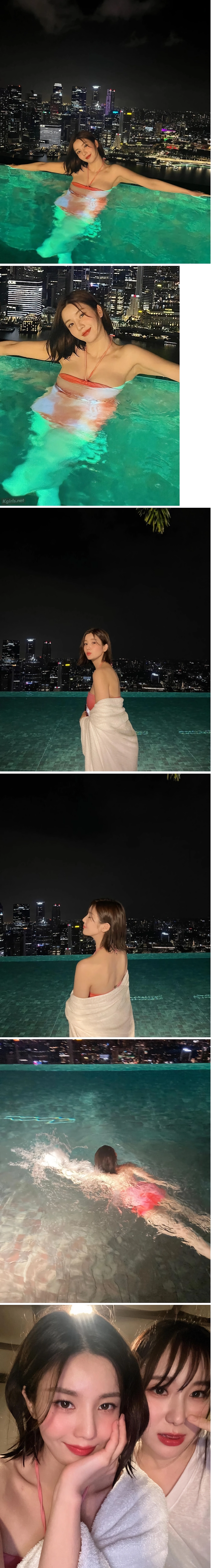 3년전 채연과 싱가포르 여행을 간 권은비