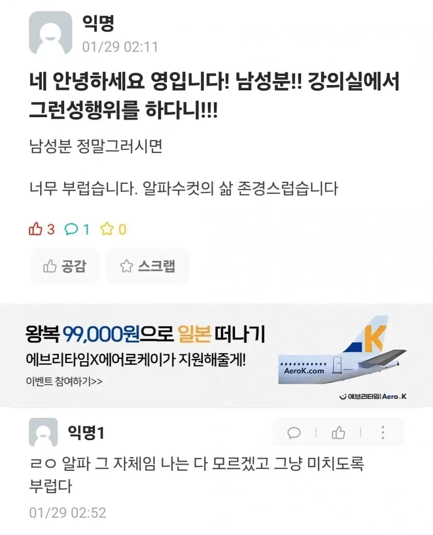 전설의 고려대 펠X사건