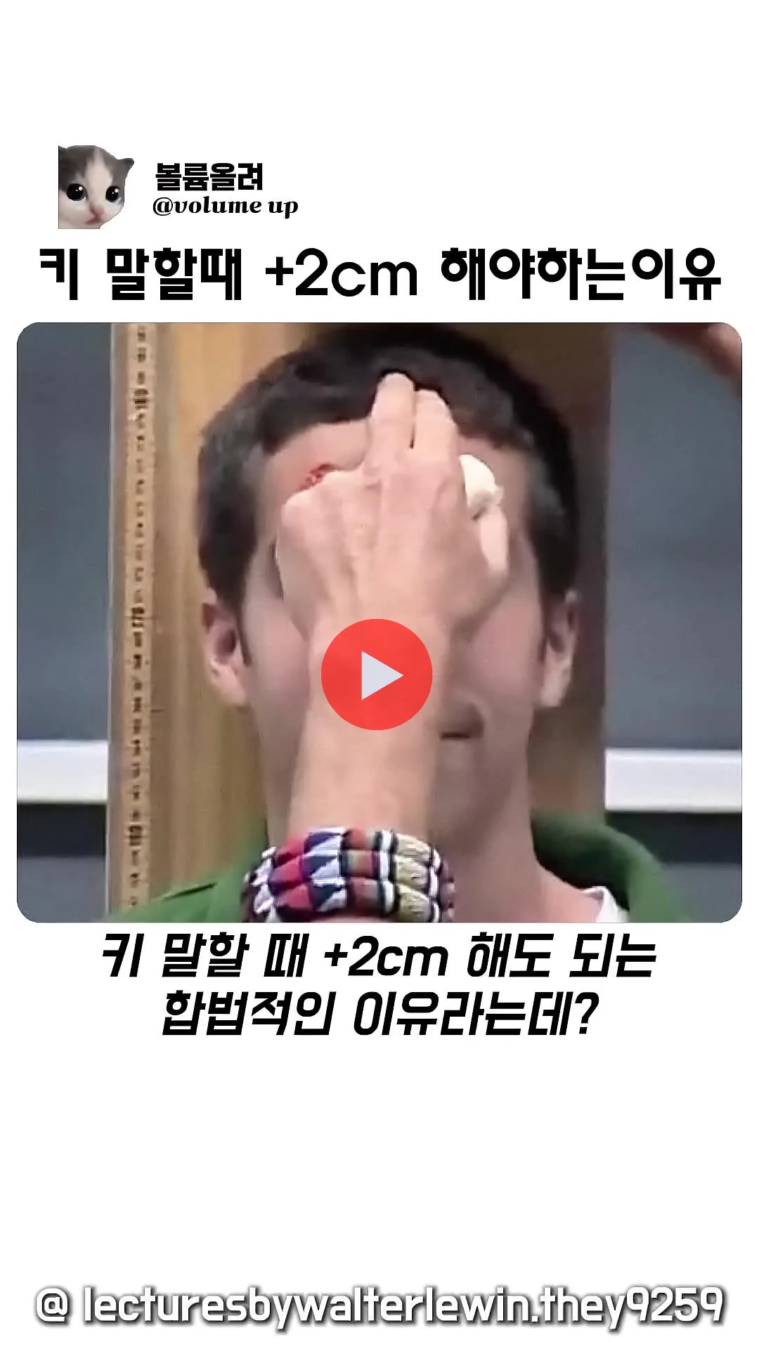 자기 키 +2센티로 늘려도 되는 이유
