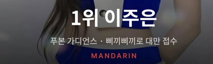 대만 치어리더 인기 순위