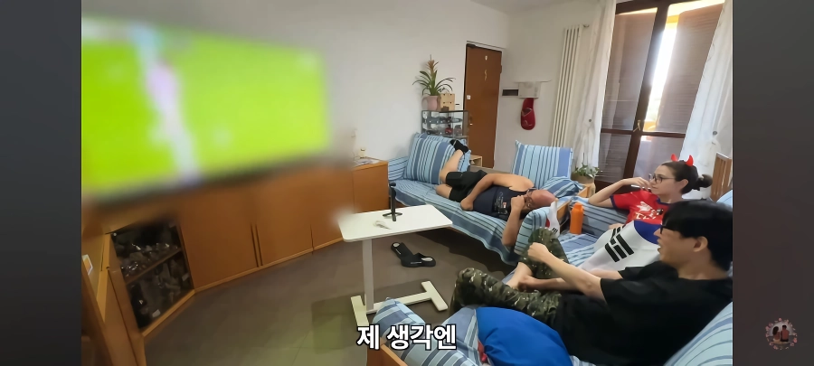 한국 체코 축구를 보던 이탈리아 장인어른의 드립