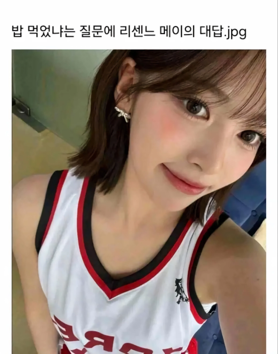 밥 먹었냐는 질문에 리센느 메이의 대답.jpg