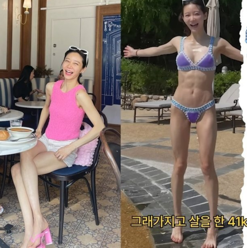 한그루 비키니 복근 몸매