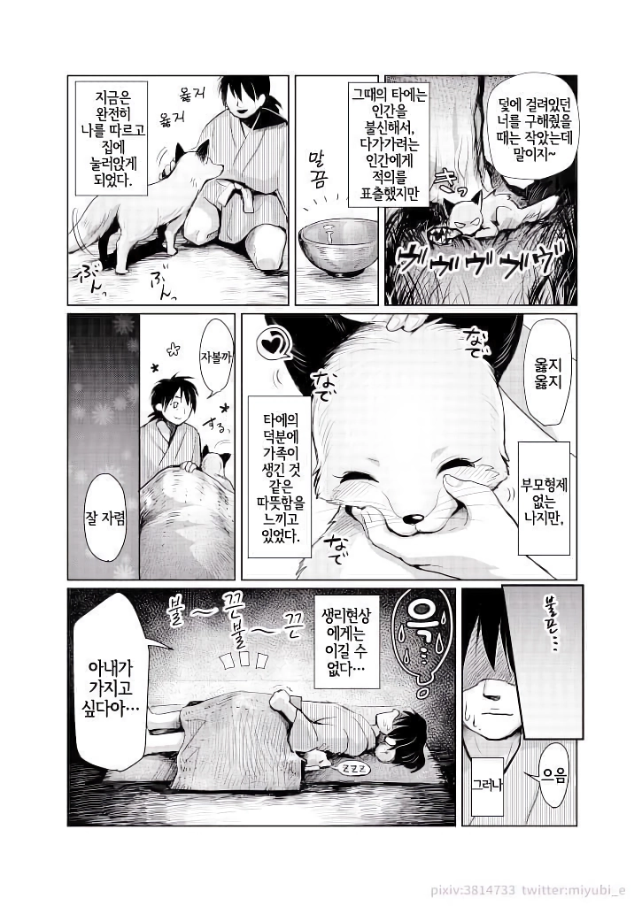 ㅇㅎ)덫에 걸린 여우를 구조해서 키우는.MANHWA