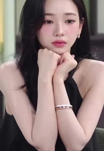 에스파 카리나 냉장고를 부탁해 블랙 민소매 검스 움짤
