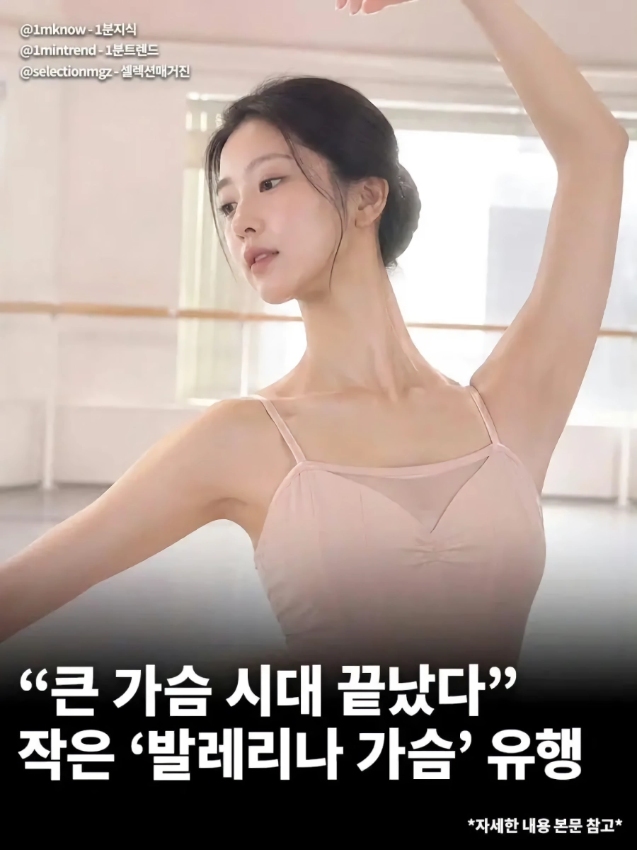 요즘 유행이라는 발레리나 가슴