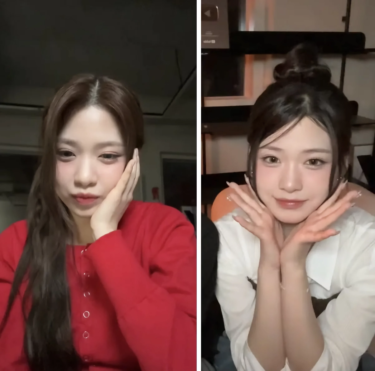 리센느 제나 젖살 빠지기 전후.jpg