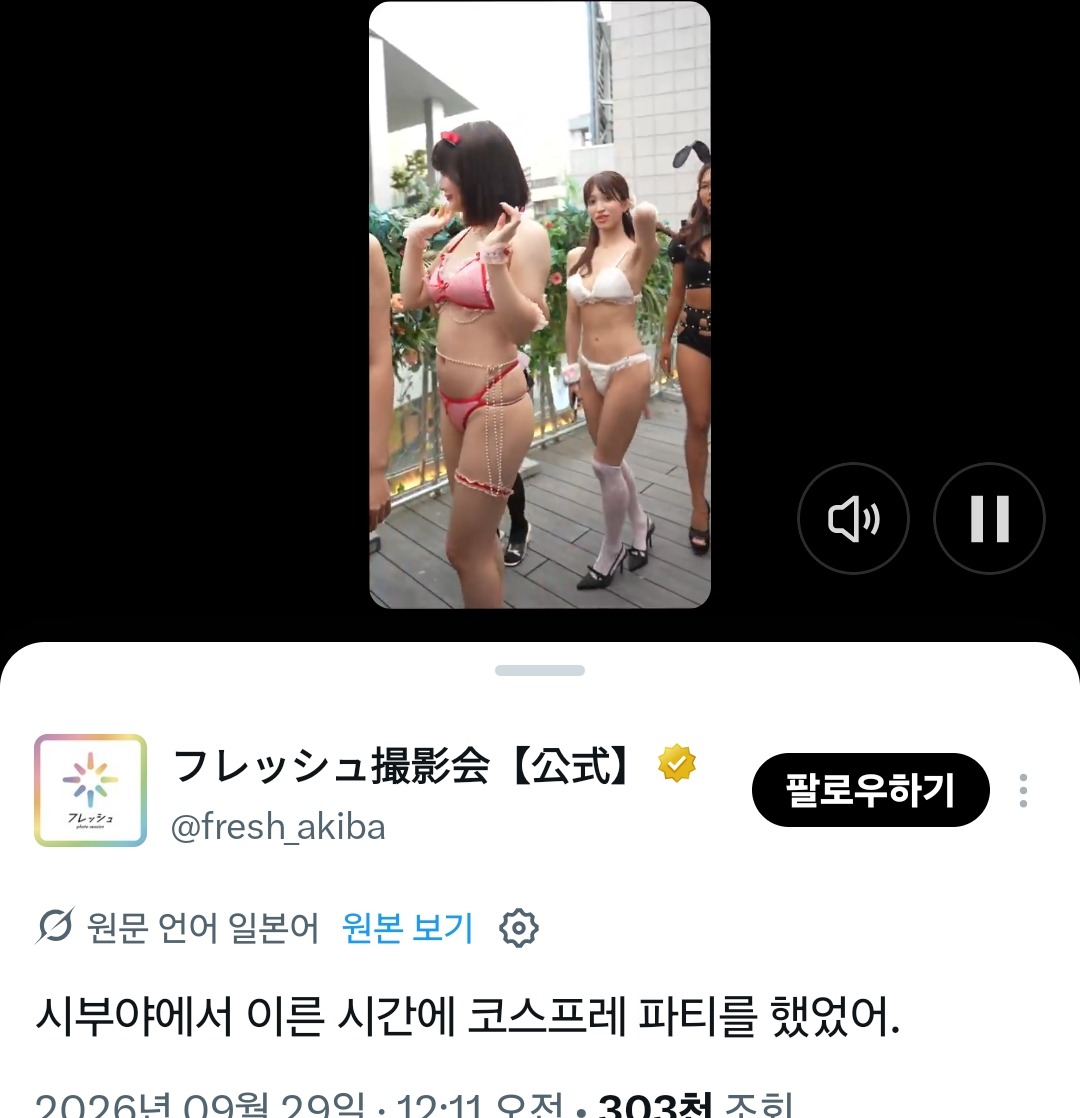 (SOUND)ㅇㅎ)일본 시부야 코스프레 파티