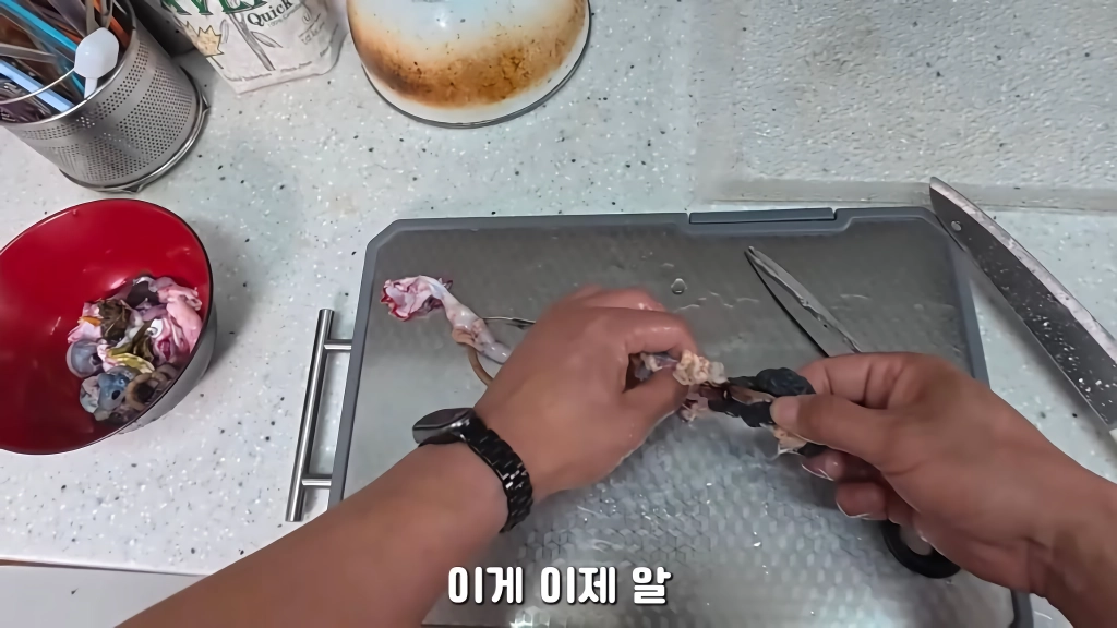 황소개구리 잡아다가 튀겨먹기(12)