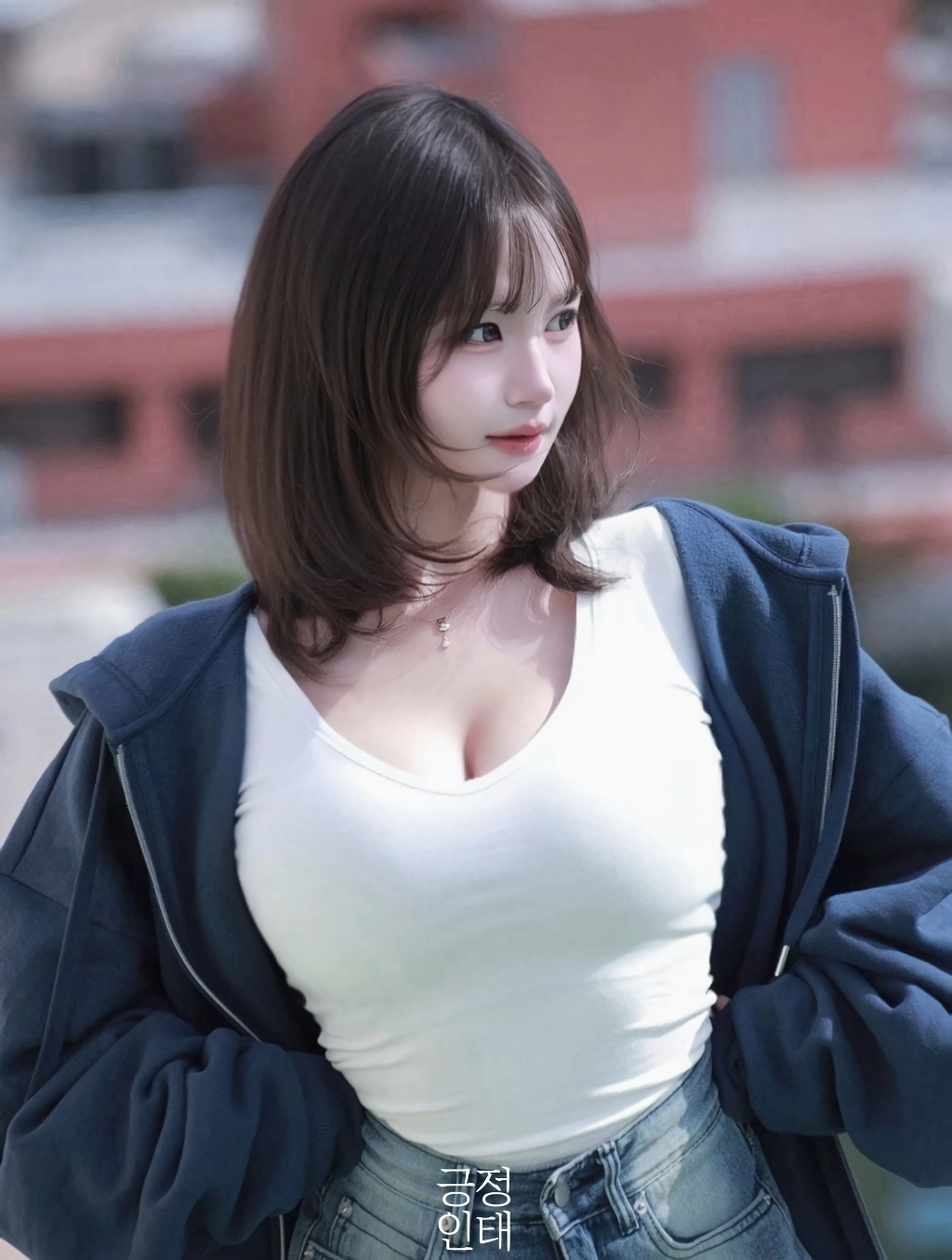 흰티 부각되는 섹밍