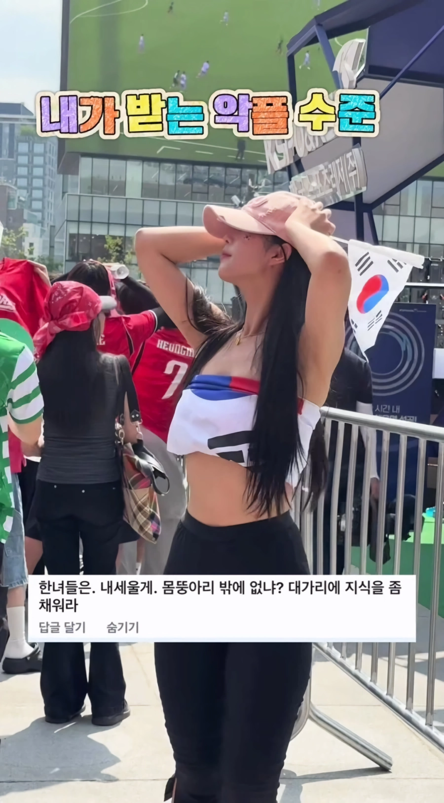 광화문 응원녀 악플 수준