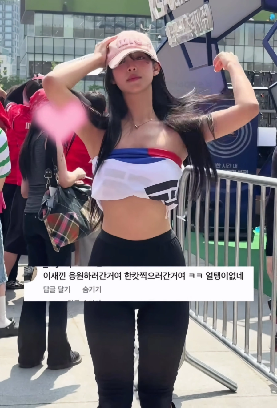광화문 응원녀 악플 수준