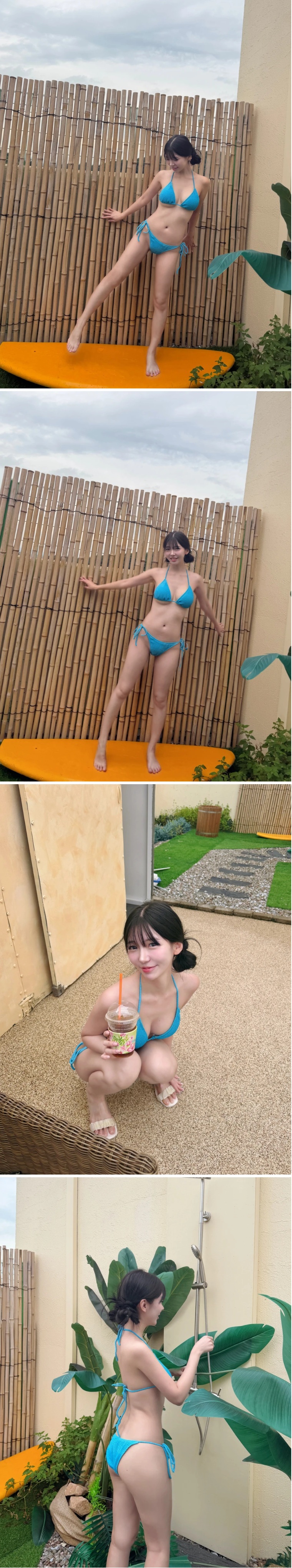 새로 산 비키니 보여주는 누나