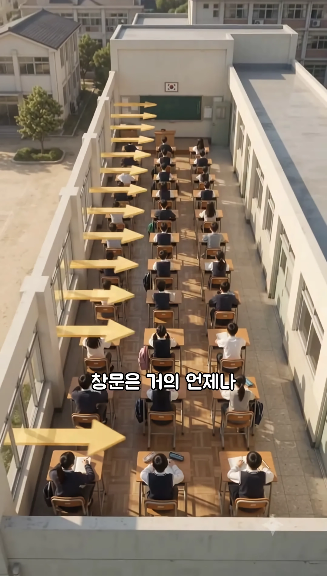 학교 교실의 창문은 항상 왼쪽인 슬픈 이유
