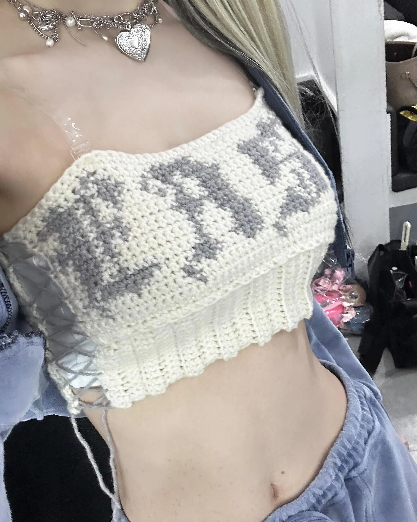 르세라핌 사쿠라가 뜨개질로 직접 만든 가방 퀄리티